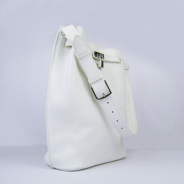 Replica Hermes Jypsiere 34 Togo Leather Messenger Bag White H2804 - 1:1 Copy